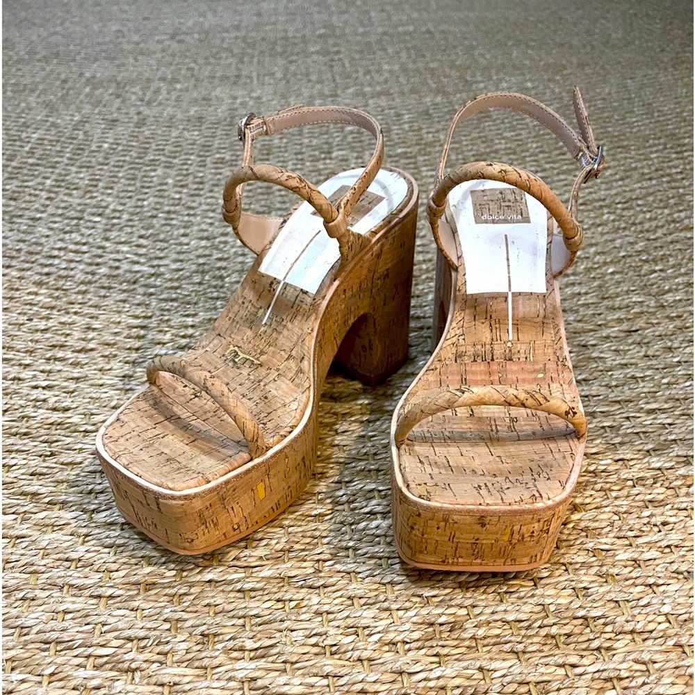 Cork Dolce Vita Jodie Heels Natural
